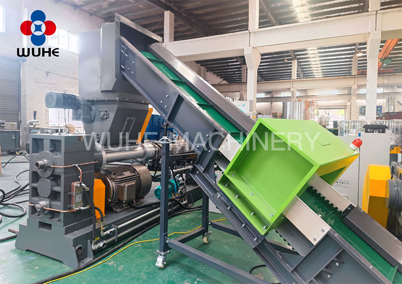 PP Woven fabric bag recycling pelletizing line3
